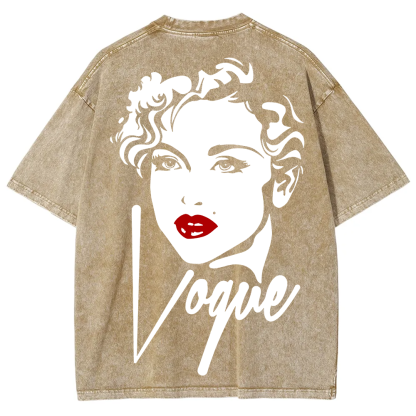  Vintage Washed Madonna Vogue Cover  T-Shirt