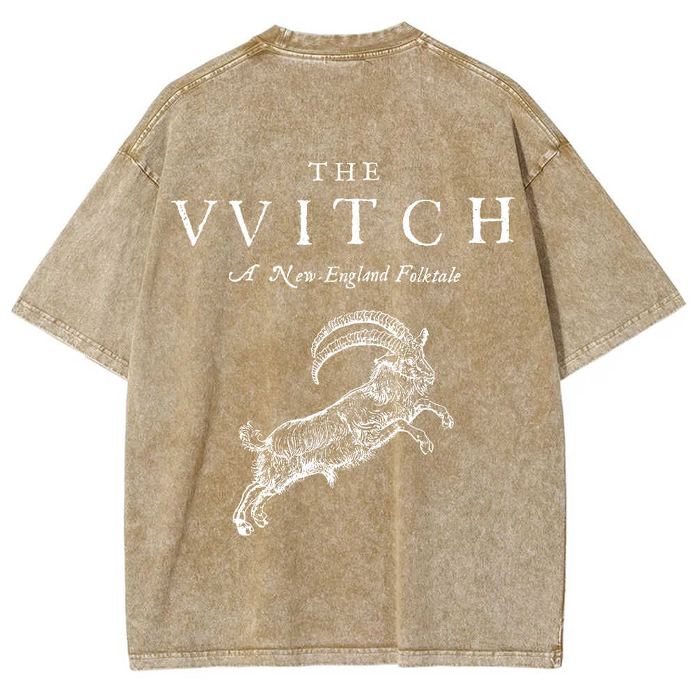 Unisex Vintage Washed The Witch  T-shirt