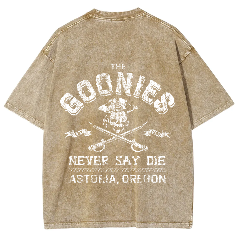 Unisex Vintage Washed The Goonies Never Say Die T-Shirt