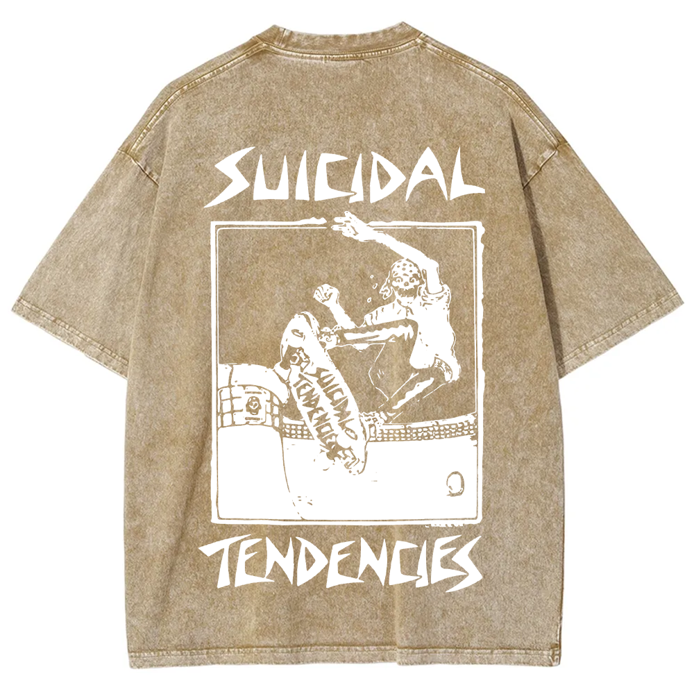 Suicidal Tendencies Band Vintage Washed  T-Shirt