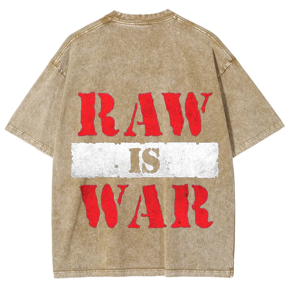 Wrestling WWE Raw Vintage Washed T-Shirt