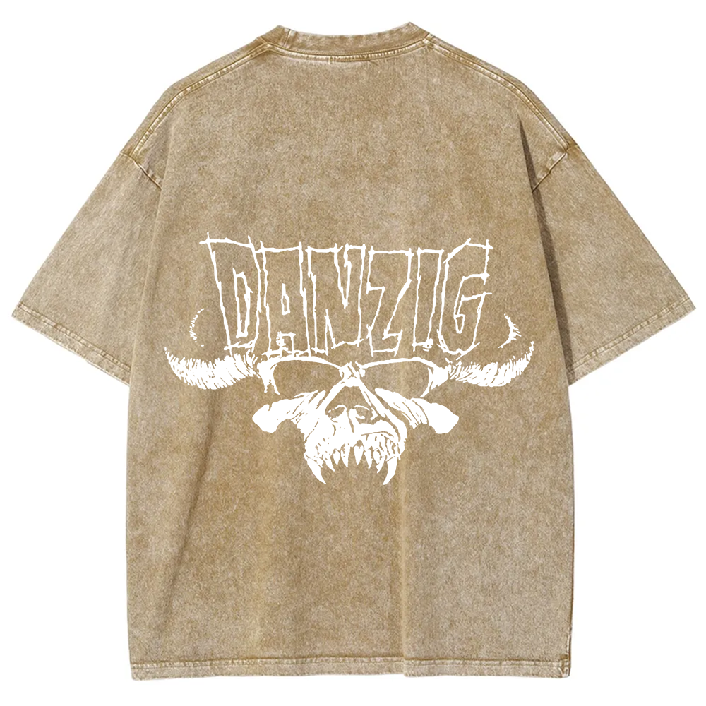 Unisex Vintage Washed DANZIG T-Shirt