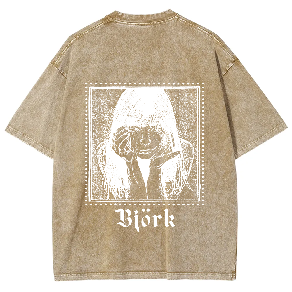 Björk Singer Vintage Washed T-Shirt