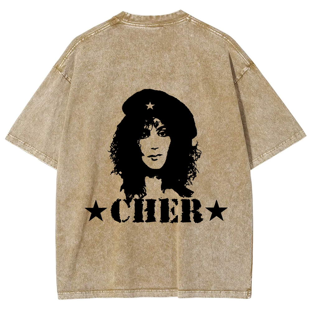 Cher Singer Vintage Washed T-Shirt