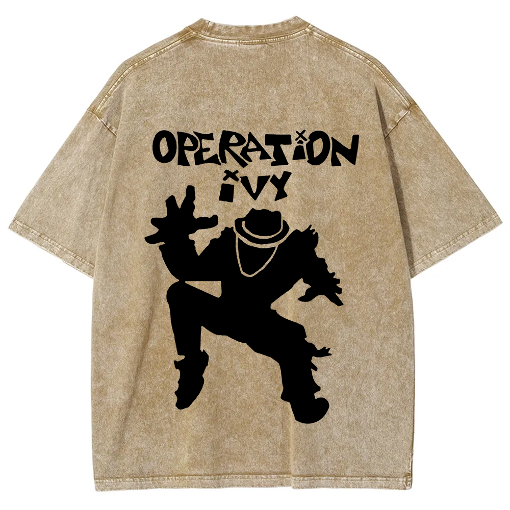 Unisex Vintage Washed Operation Ivy Band T-Shirt