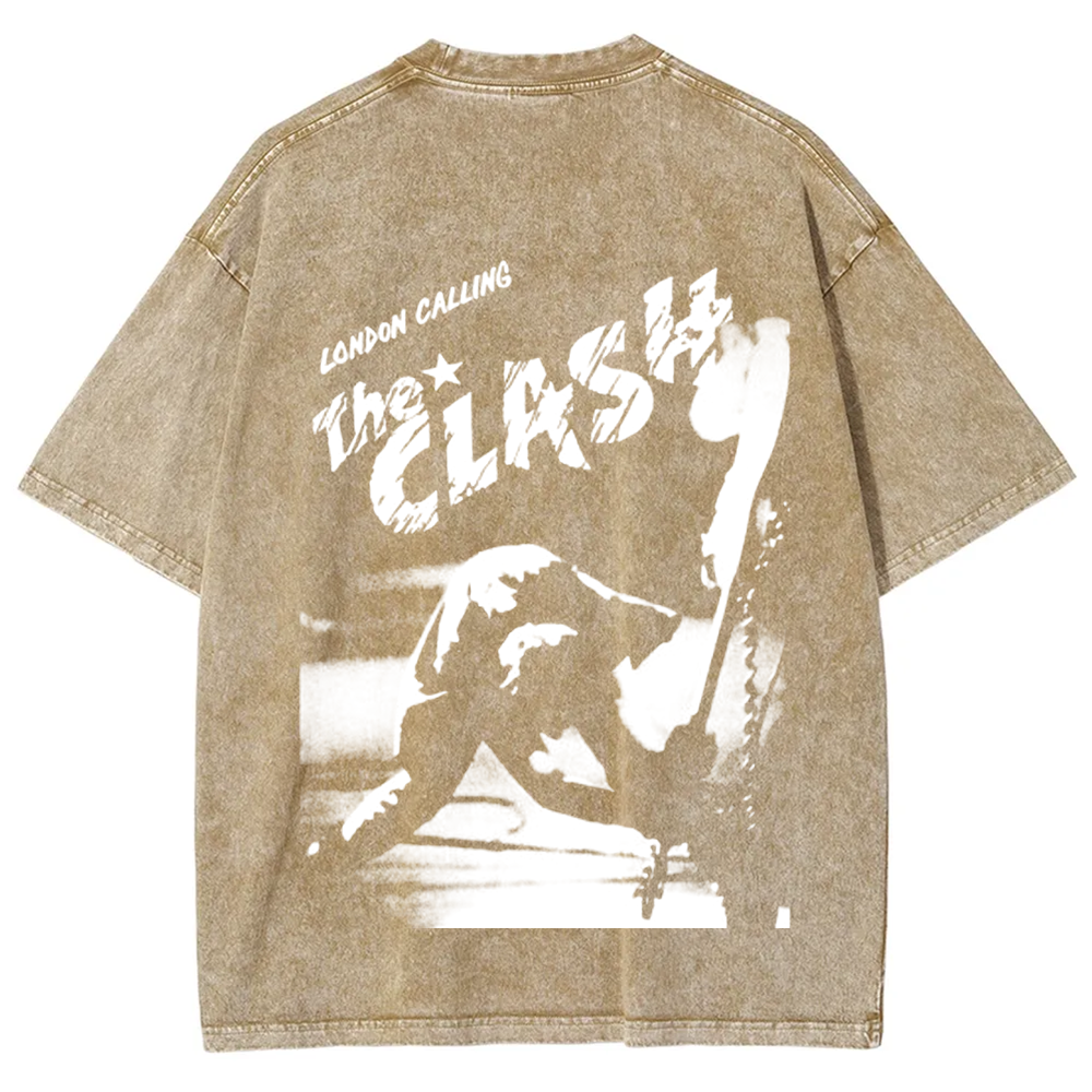 Vintage Washed The Clash Punk Band T-Shirt