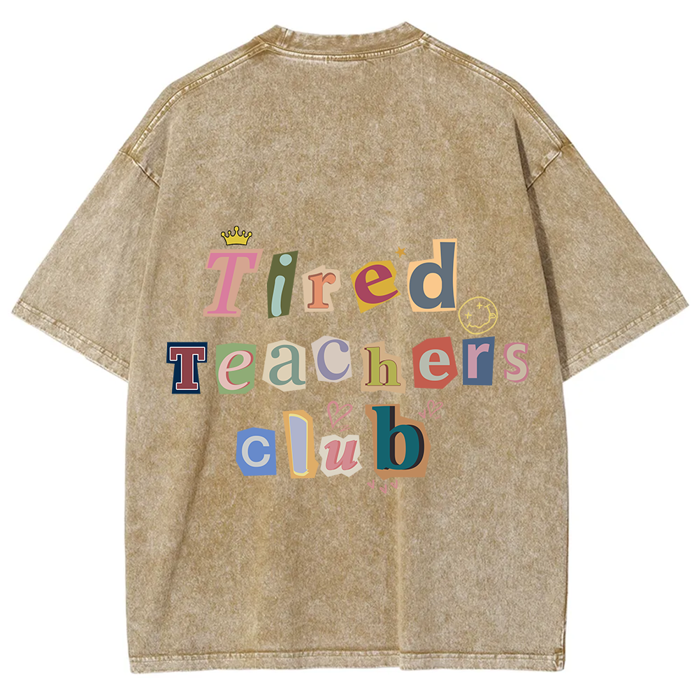 Tired Teachers Club Crop Tops?