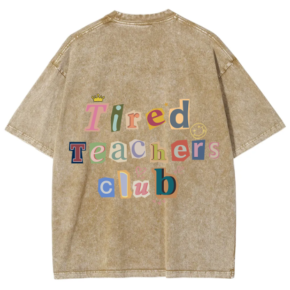 Tired Teachers Club Crop Tops?