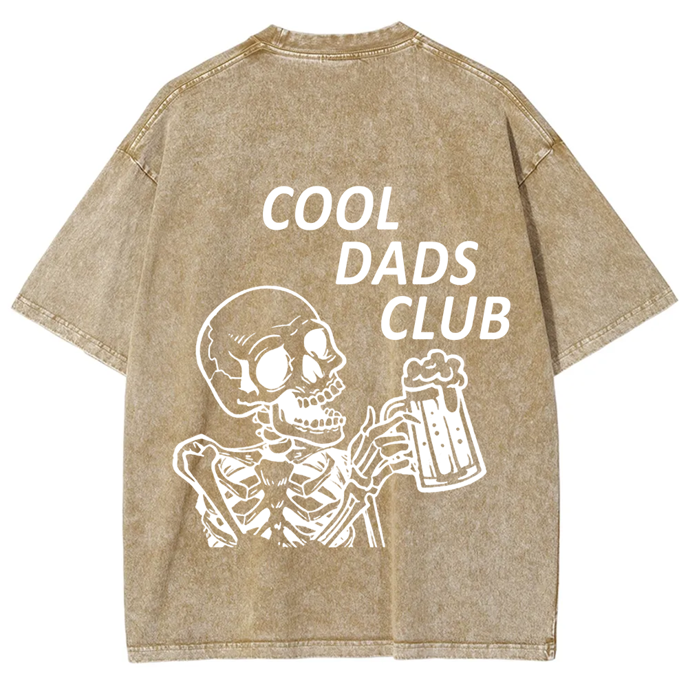Cool Dads Club Unisex Fit Washed T-Shirt