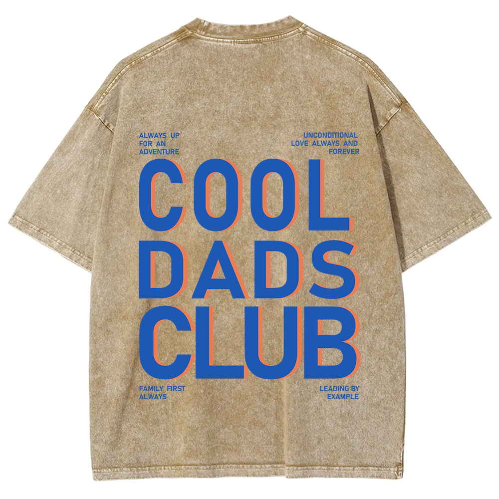 Cool Dads Club Unisex Fit Washed T-Shirt