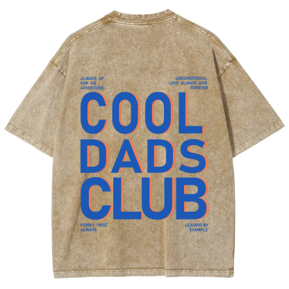 Cool Dads Club Unisex Fit Washed T-Shirt