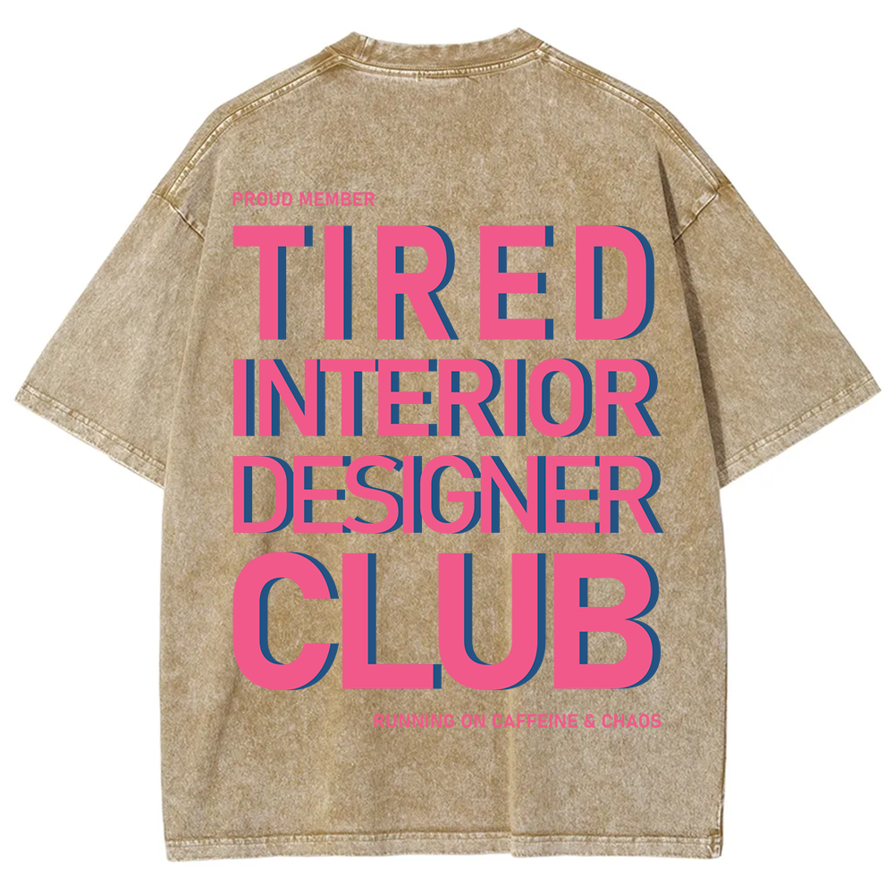 Interior Designer Club Unisex Fit Washed T-Shirt?
