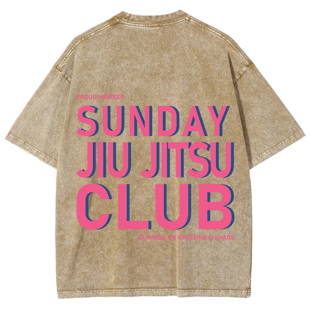 Sunday Jiu Jitsu Club Unisex Fit Washed T-Shirt