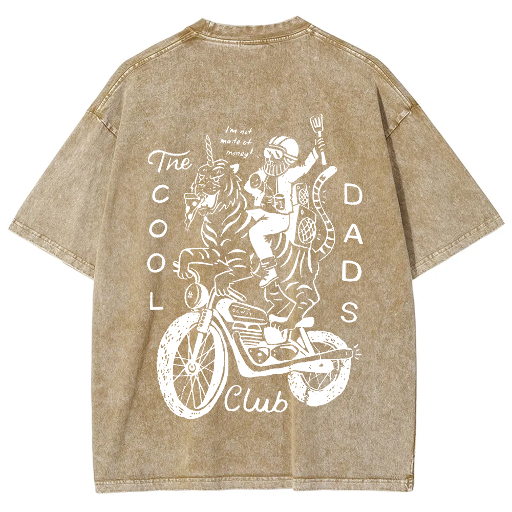 The Cool Dads Club Unisex Fit Washed T-Shirt