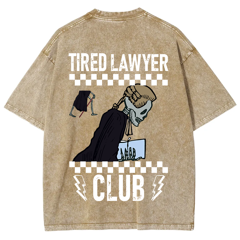 Tired Lawyer Club Unisex Fit Washed T-Shirt?
