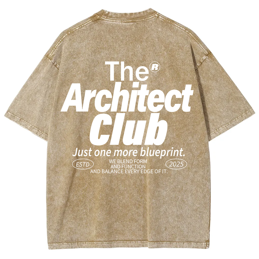 The Architect Club Unisex Fit Washed T-Shirt