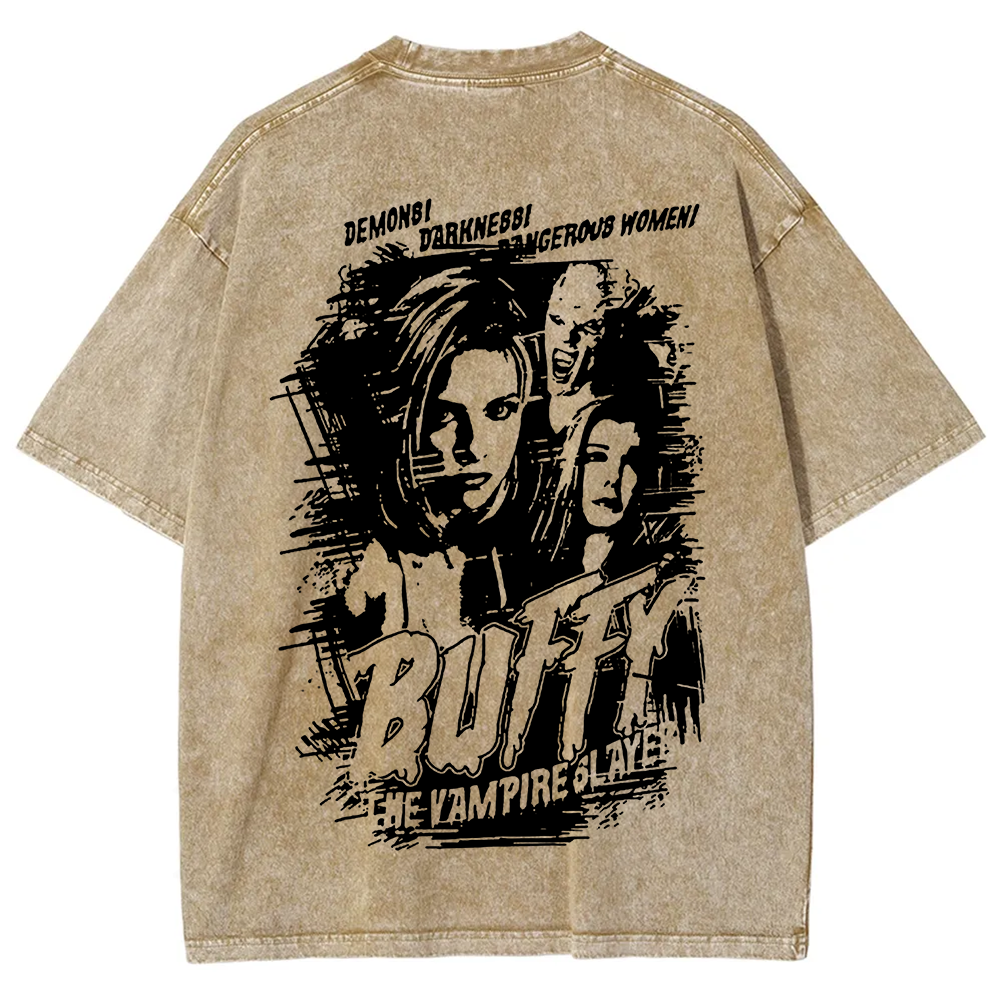 Buffy The Vampire Slayer TV Series Vintage Washed Washed t-Shirt