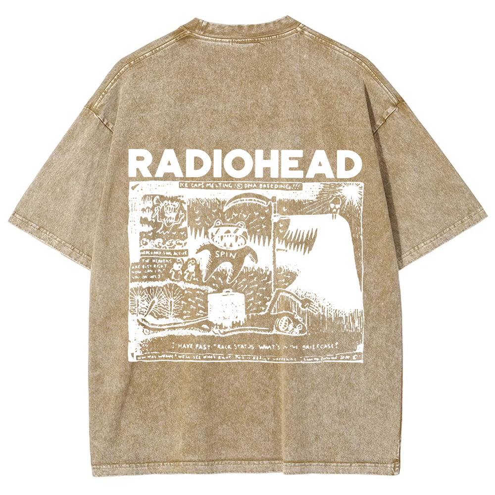 Unisex Cotton Radiohead Rock Band t-Shirt