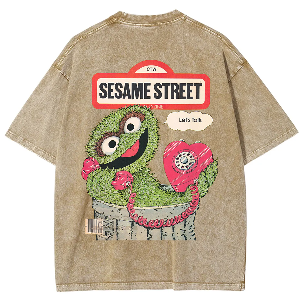 Ttalk Dirty Illustration Printed  t-Shirt