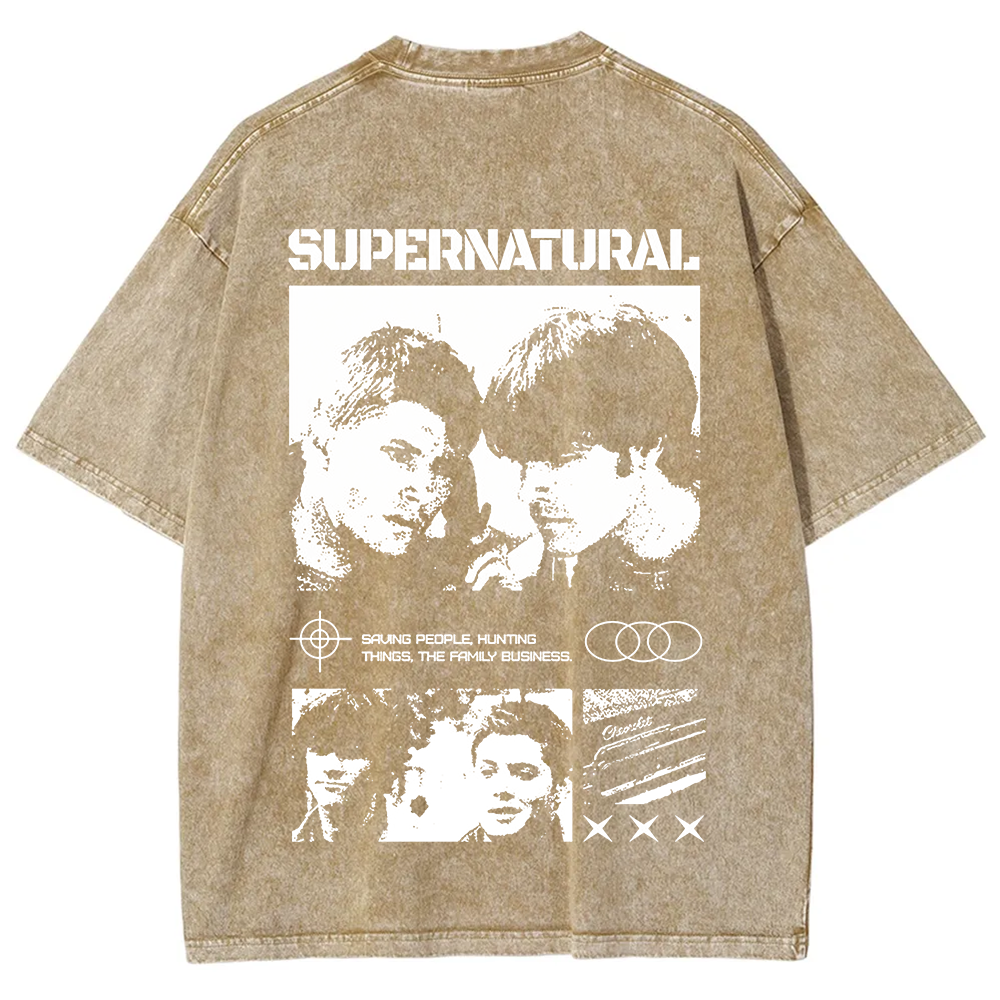 Supernatural TV Series Washed t-Shirt