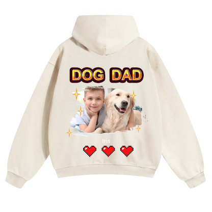 Dog Mom Pixel Photo - Personalized Custom Unisex Hoodie