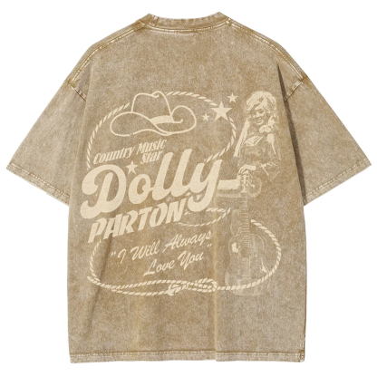 Dolly Parton Singer Washed t-Shirt