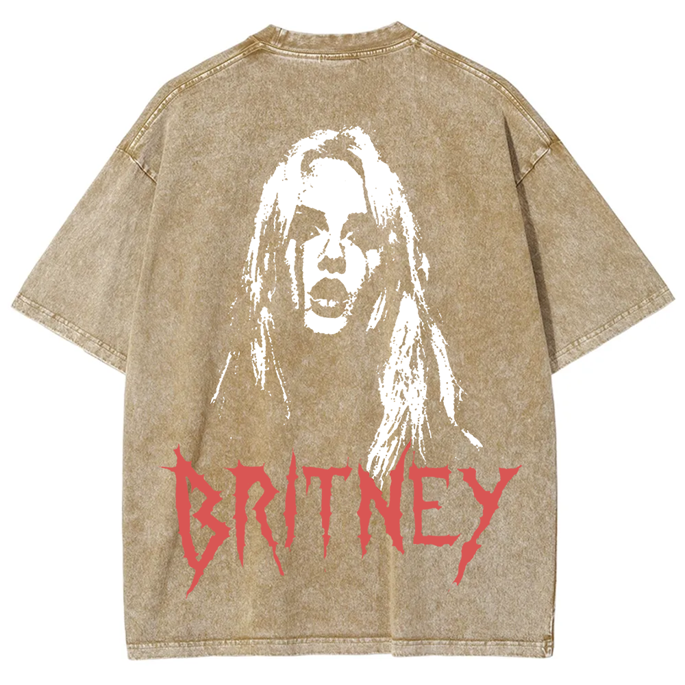 Britney Singer Washed t-Shirt
