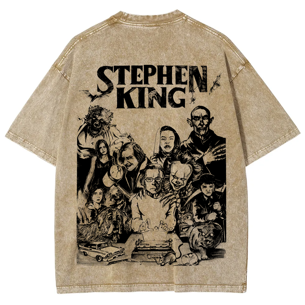 Unisex Casual Stephen King Celebrities Printed t-Shirt