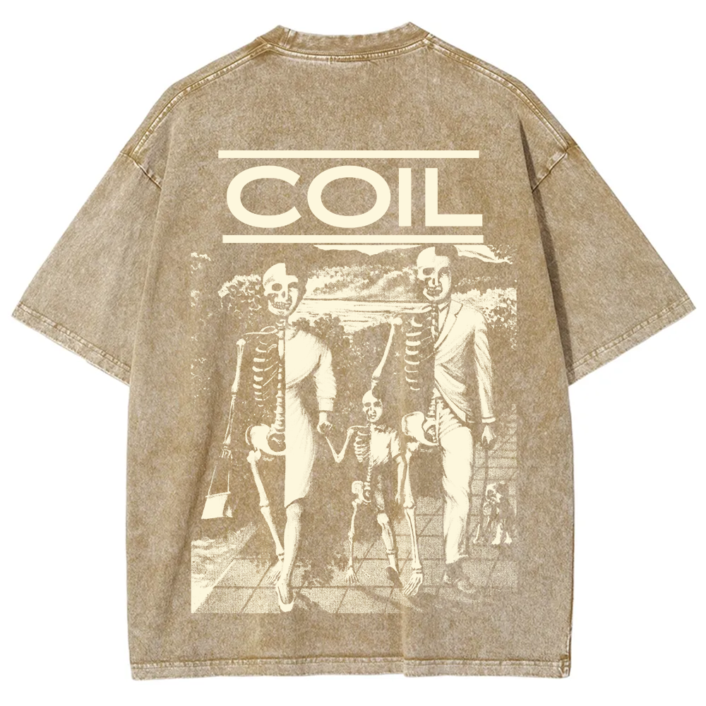 Unisex Washed Coil Band t-Shirt