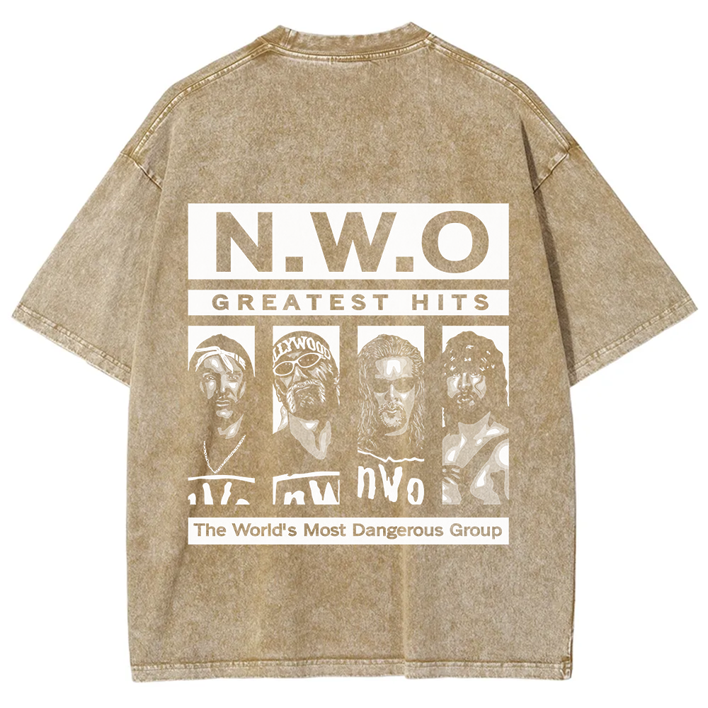 WCW NWO - Classic New World Order Washed t-Shirt