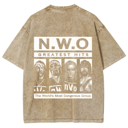 WCW NWO - Classic New World Order Washed t-Shirt