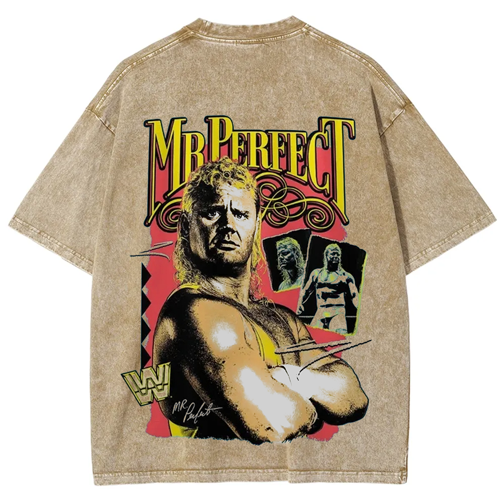 WWE Mr. Perfect Wrestling Casual Printed t-Shirt