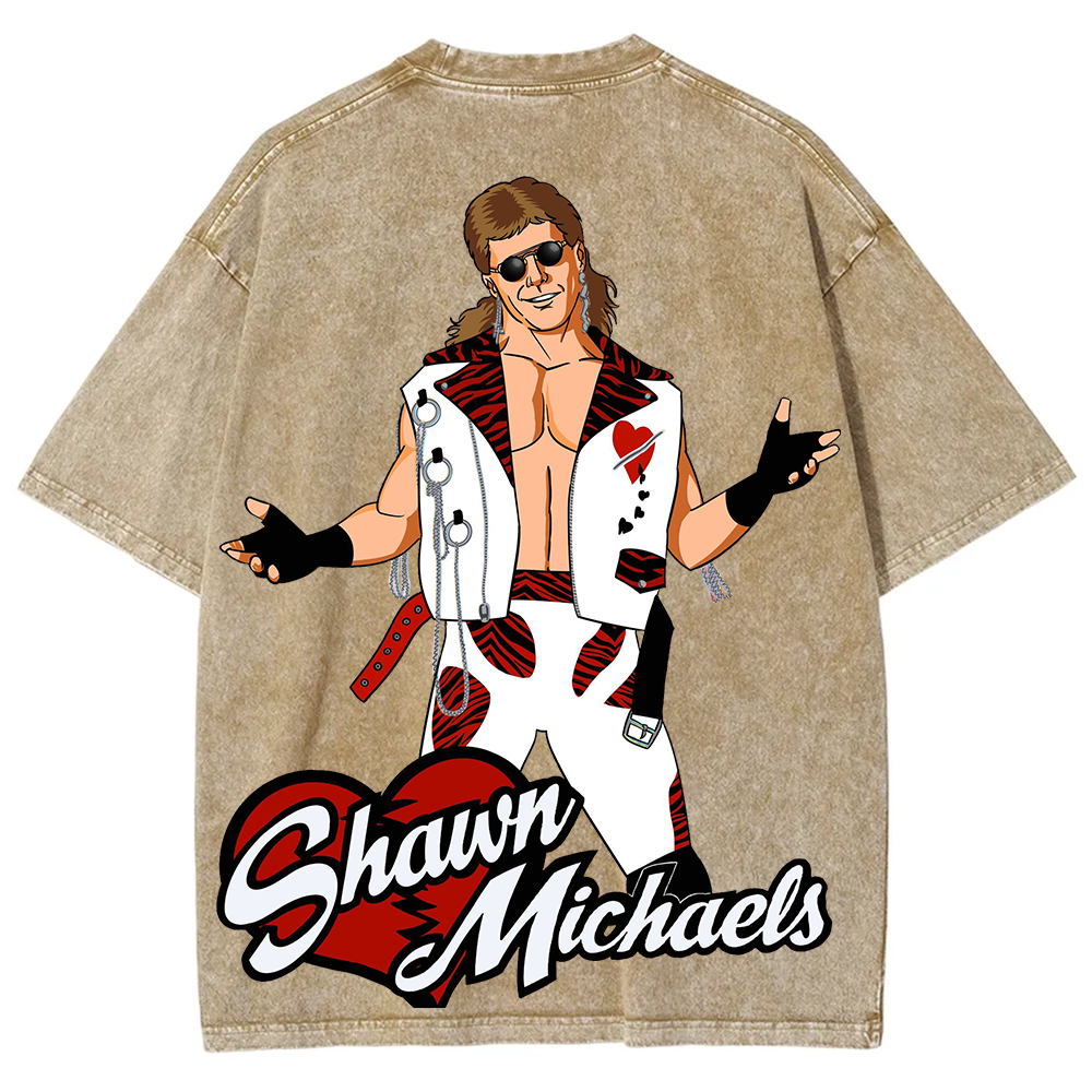 WWE Shawn Michaels Casual Printed t-Shirt