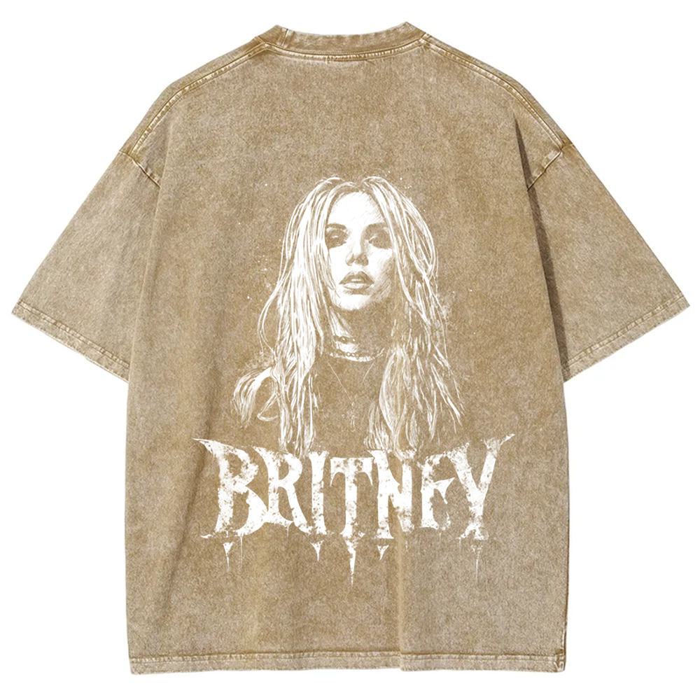 Unisex Vintage Washed   Britney Singer t-Shirt