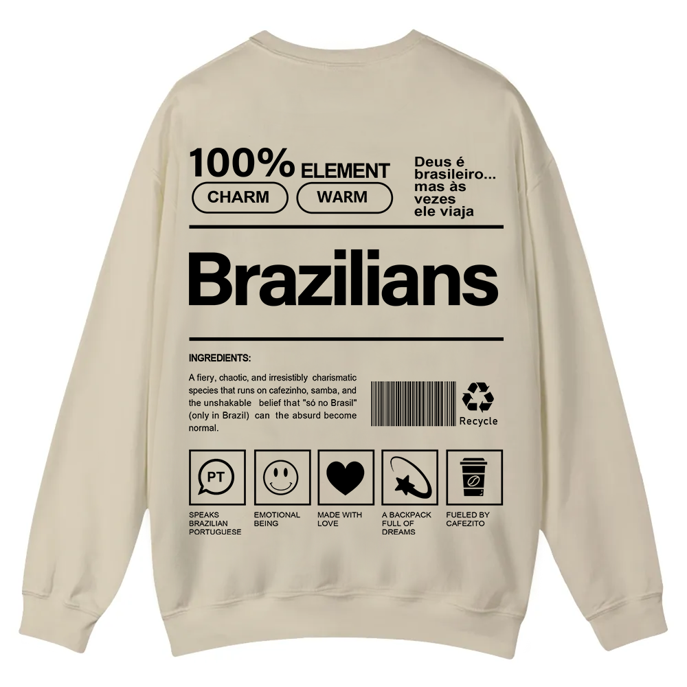 Brazilians Unisex Fit  Casual Crewneck Sweatshirt wearishow