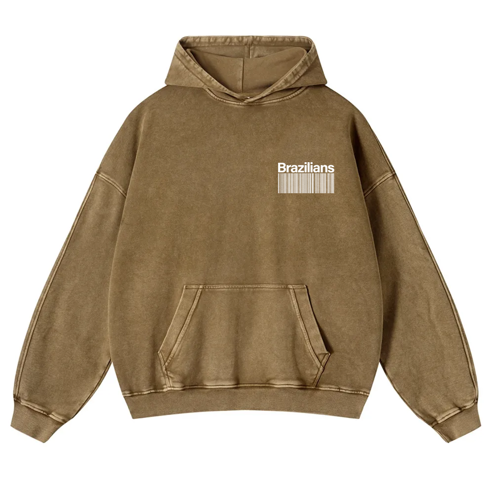 Brazilians Unisex Fit  Washed Hoodie wearishow