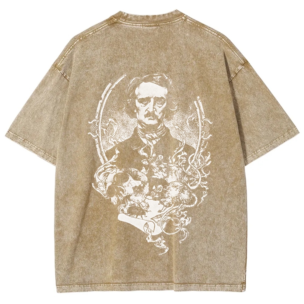 Unisex Vintage Funny Edgar Allan Poe Horror Writer t-Shirt