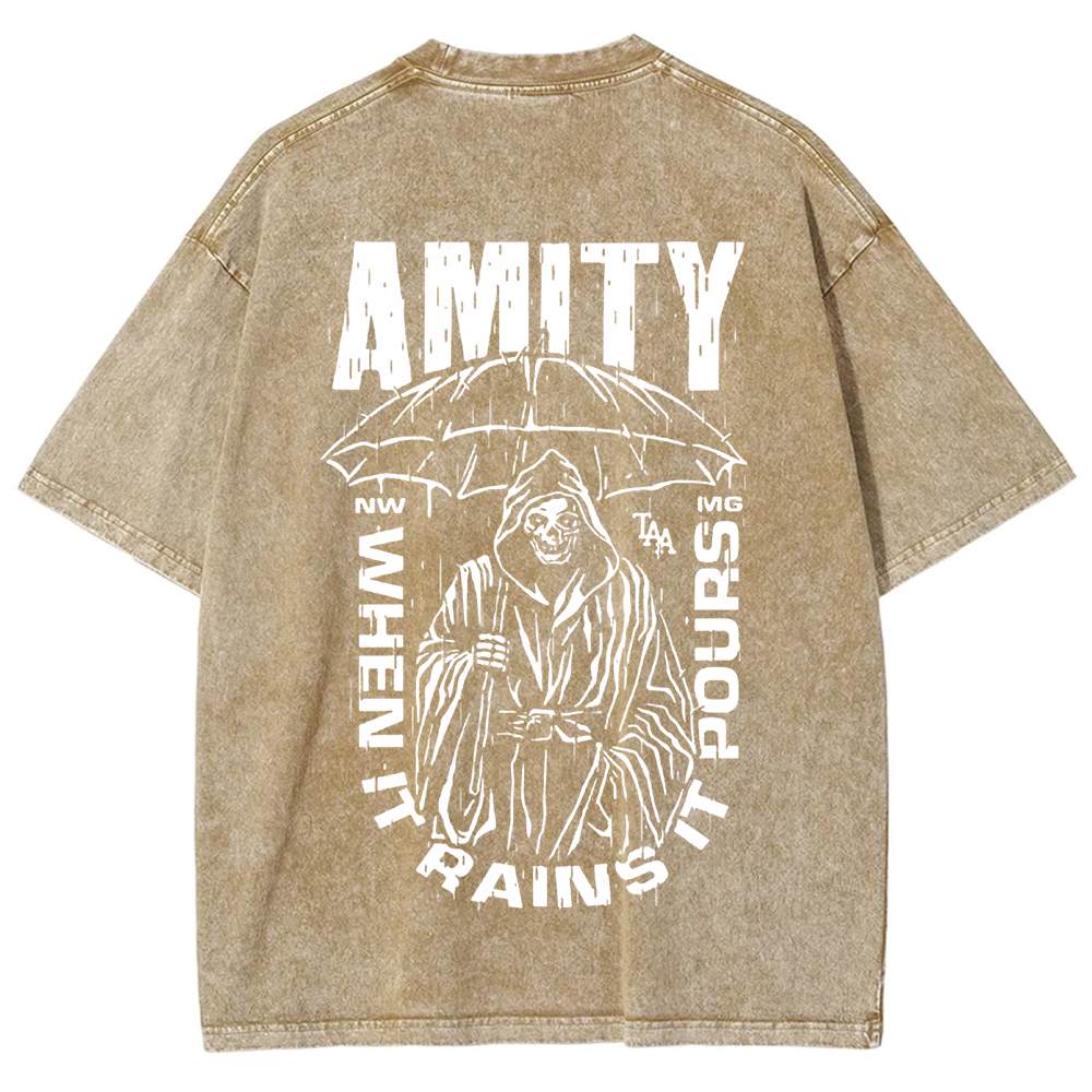 Unisex Vintage The Amity Affliction Band  t-Shirt