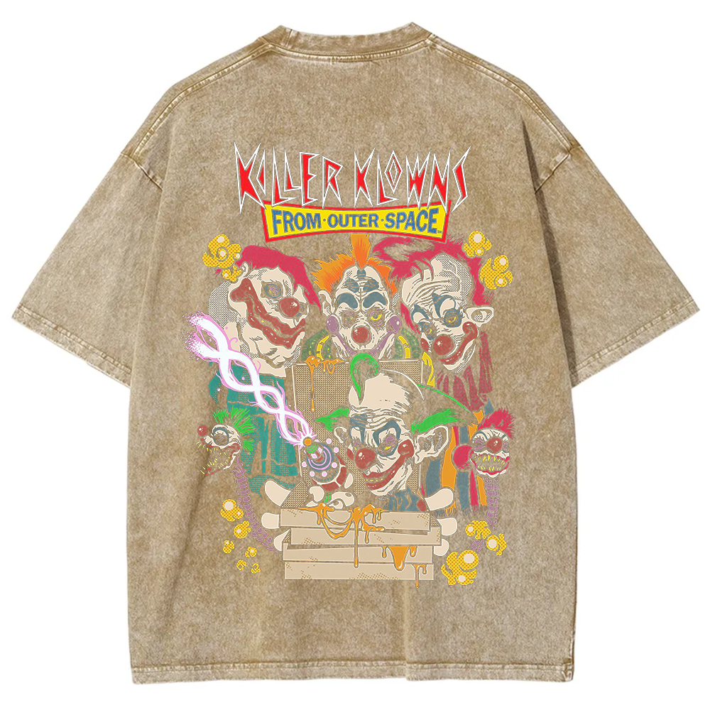 Unisex Vintage Killer Klowns from Outer Space Horror Movie t-Shirt