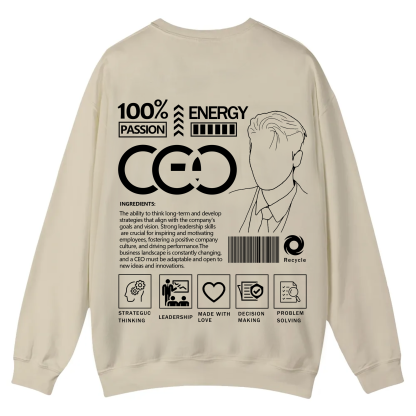 CEO Unisex Casual Crewneck Sweatshirt