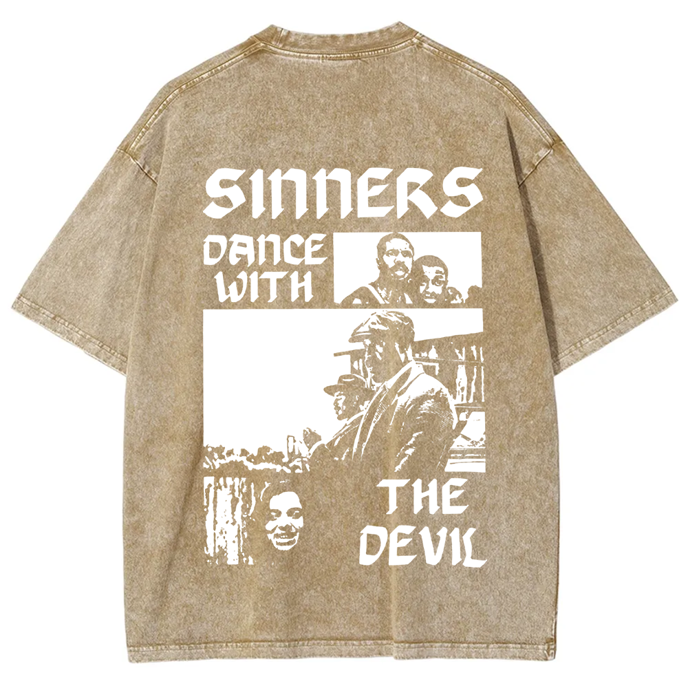 Unisex Vintage  Sinners Horror Movie t-Shirt