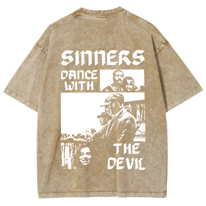 Unisex Vintage  Sinners Horror Movie t-Shirt