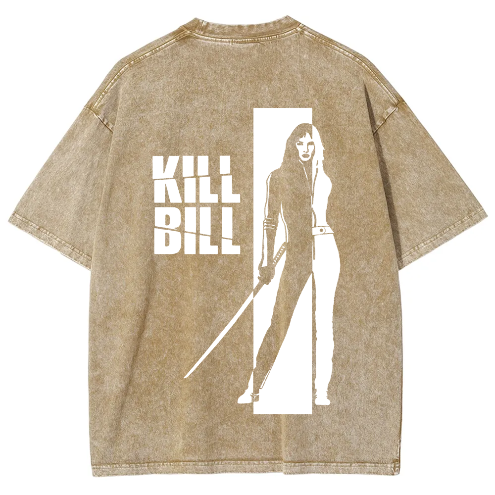 Unisex Vintage  Kill Bill Horror Movie t-Shirt