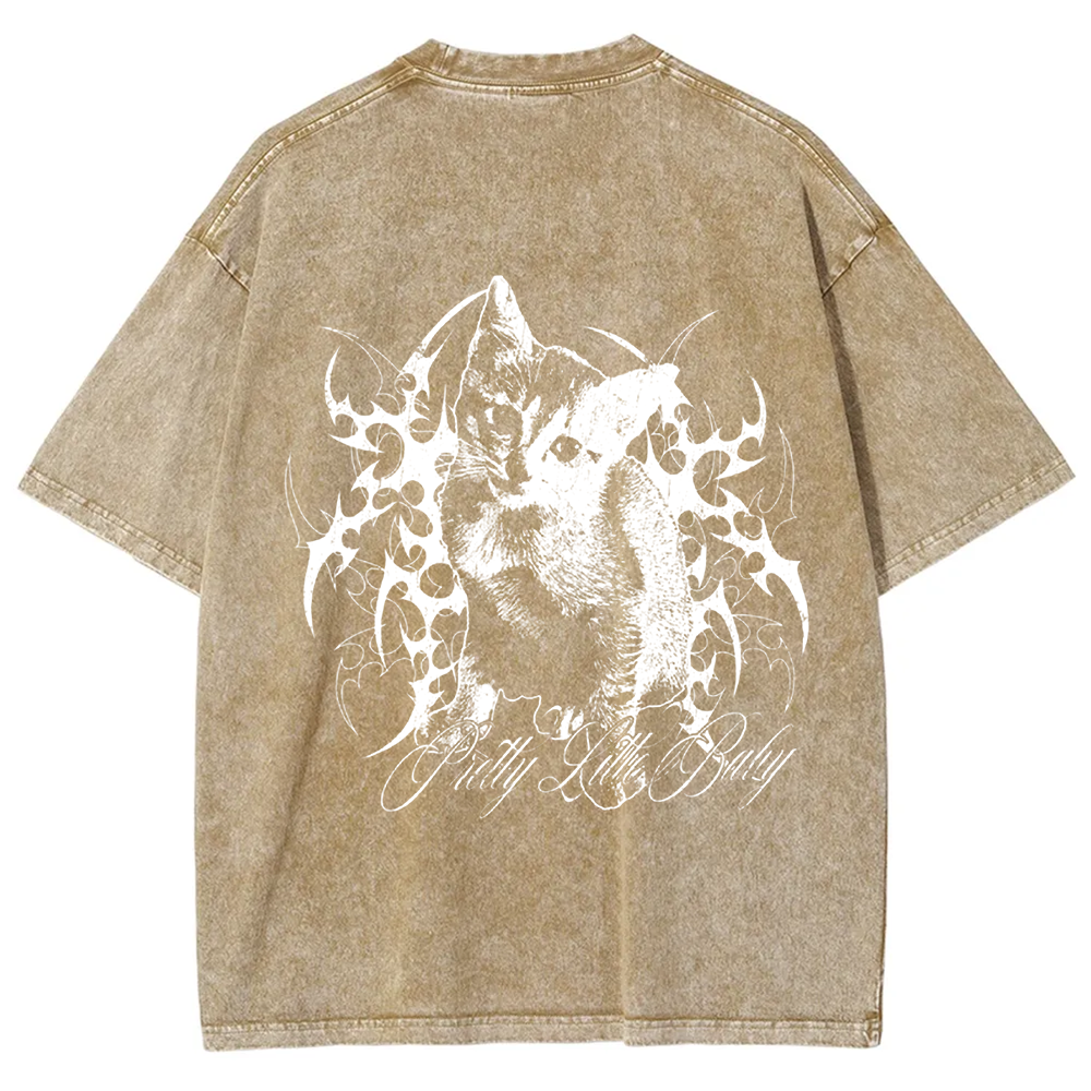 Unisex Vintage Pretty Little Cat t-Shirt
