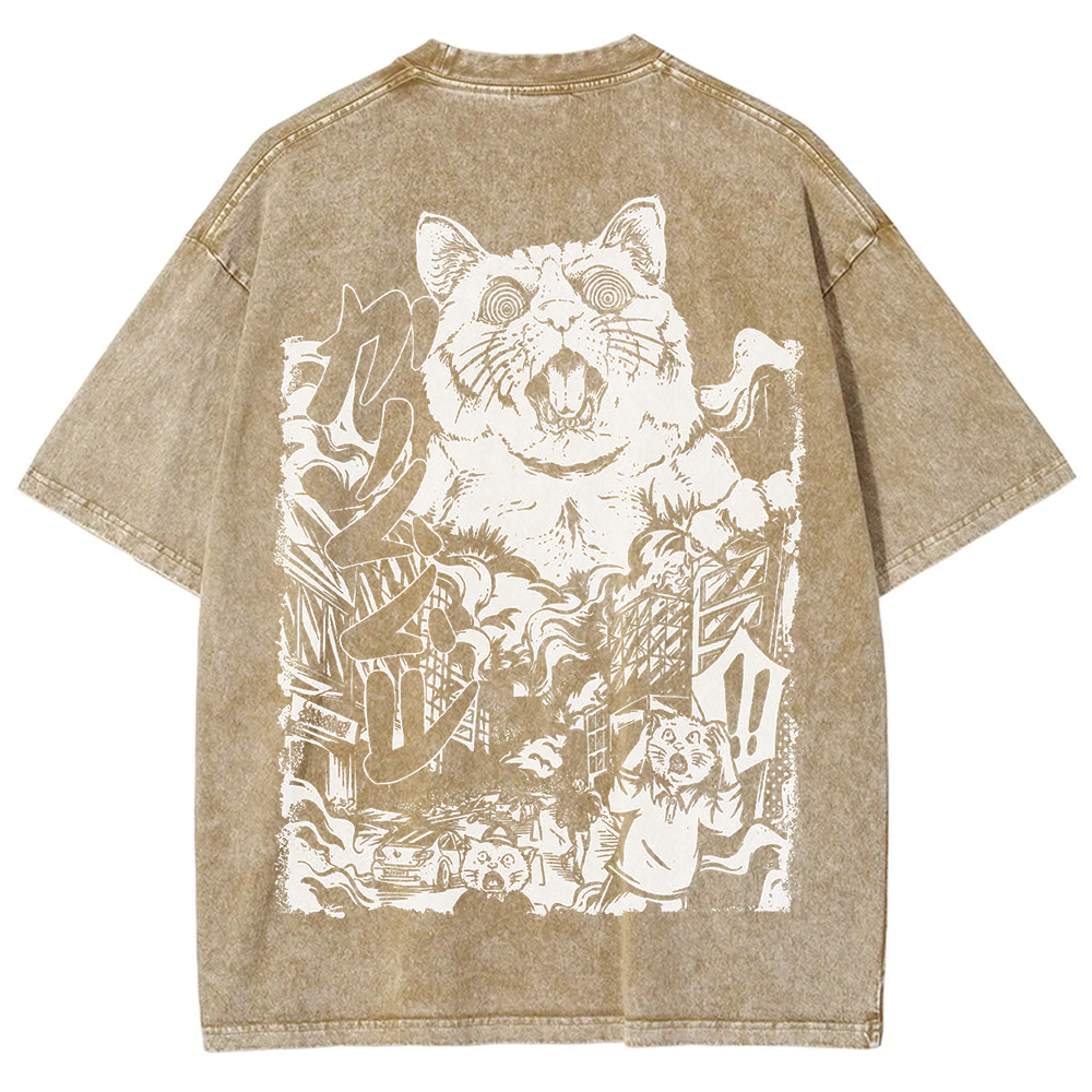 Unisex Vintage Monster Cat t-Shirt