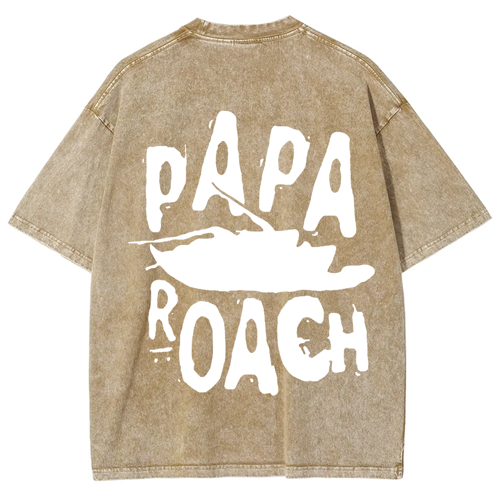Unisex Vintage Papa Roach Rock Band t-Shirt