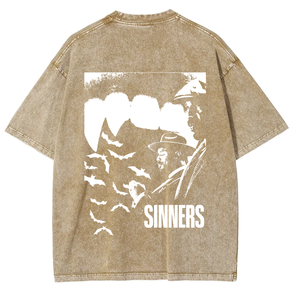 Unisex Vintage Sinners 2025 Horror Movie t-Shirt