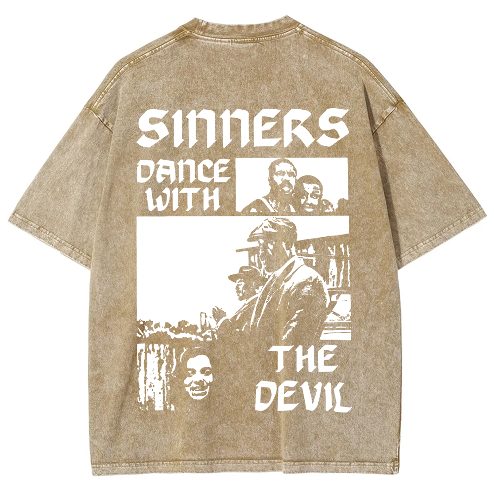 Unisex Vintage Sinners Horror Movie t-Shirt