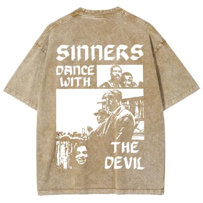 Unisex Vintage Sinners Horror Movie t-Shirt