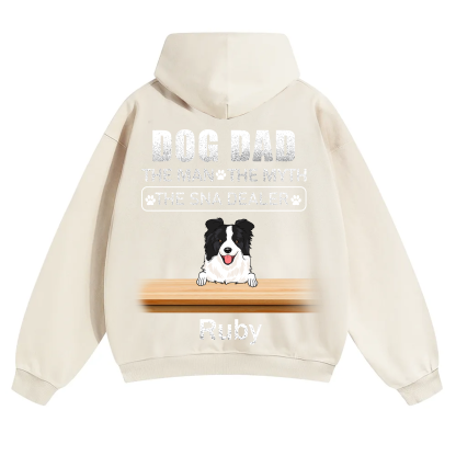 Dog Dad The Man The Myth The Snack Dealer - Personalized Custom Unisex Hoodie